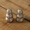 Polished Snowmen Salt and Pepper Shakers