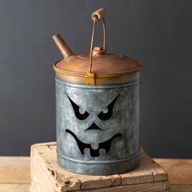 Jack-O'-Lantern Oil Can Luminary