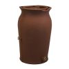 Terra Cotta 50-Gallon Plastic Urn Rain Barrel with Planter Top