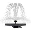 Solar Powered Birdbath to Water Fountain Kit with 4 Nozzle Heads