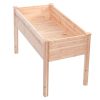 Solid Wood Cedar 30-inch High Raised Garden Bed Planter Box