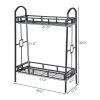 Rustic Heavy Duty Indoor/Outdoor 2 Tier Plant Stand Planter Rack