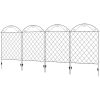 4 Pack Steel Foldable Fence Arch Trellis Panel Animal Barrier