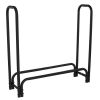 4-Ft Heavy Duty Steel Black Metal Firewood Rack - Easy to Assemble