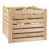 Outdoor 174-Gallon Wooden Compost Bin made from Eco-Friendly Cedar Wood