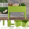 Green Heavy Duty Galvanized Steel Outdoor Elevated Raised Garden Plant Stand