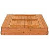 Sturdy Brown Cedar Kids Complete Seated Bench Sandbox