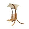 Modern Porch Swing Lounger Chair with Umbrella and Cushion