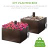 Portable Wheeled Powder Coated Steel Umbrella Base Stand / Planter Box