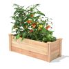 48 in x 16 Premium Cedar Wood Raised Garden Bed - Made in USA