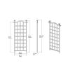 79-inch Outdoor Lattice Panel Garden Plant Trellis