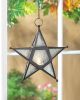 Modern Clear Glass Star Lantern - Stylish Home Decor Accent