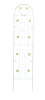 2 Pack Metal Garden Trellis 86.7" x 19.7" Rustproof Trellis for Climbing Plants Outdoor Flower Support Cream White