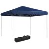 Outsunny 13' x 13' Pop Up Canopy Tent, Instant Sun Shelter, Tents for Parties, Height Adjustable, with Wheeled Carry Bag for Outdoor, Garden, Patio