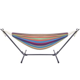 Free shipping  Hammock & Steel Frame Stand Swing Chair Home/Outdoor Backyard Garden Camp Sleep YJ