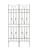 2 Pack Metal Garden Trellis 71" x 17.7" Rustproof Trellis for Climbing Plants Outdoor Flower Support Brown