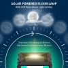 Outsunny Solar Floor Lamp, Outdoor Rattan Garden Lantern Pathway Light & Decorative Driveway Lighting with Auto On/Off LED Lights for Porch, Yard