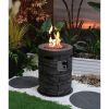 32000 BTU, CSA Certification Diameter 20 Inch Round Outdoor Gas Fire Pit,Contain 2.5kg Lava Stone And Rainproof Cover