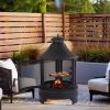 Garden Metal Outdoor heating furnace for backyard 2 in 1 Fire Pit for Outdoor