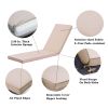 2PCS Set Outdoor Lounge Chair Cushion Replacement Patio Funiture Seat Cushion Chaise Lounge Cushion