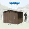 Outdoor Storage Shed 8.2' x 6.2'