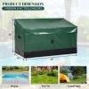 130 Gallon Waterproof Deck Box, Portable Outdoor PVC Storage Box for All Weather, Perfect for Camping Boat Garden Poolside Yard, Green