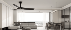 60 inch Ceiling Fan with Remote Control - Timed Lighting, Reversible Airflow and Quiet Operation for Living Room & Bedroom & Outdoor