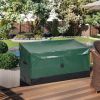 130 Gallon Waterproof Deck Box, Portable Outdoor PVC Storage Box for All Weather, Perfect for Camping Boat Garden Poolside Yard, Green