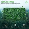 VEVOR Artificial Boxwood Panel UV 24pcs Boxwood Hedge Wall Panels Artificial Grass Backdrop Wall 24" X 16" 4 cm Green Grass Wall