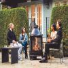 Garden Metal Outdoor heating furnace for backyard 2 in 1 Fire Pit for Outdoor