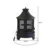 Garden Metal Outdoor heating furnace for backyard 2 in 1 Fire Pit for Outdoor