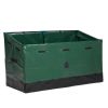 130 Gallon Waterproof Deck Box, Portable Outdoor PVC Storage Box for All Weather, Perfect for Camping Boat Garden Poolside Yard, Green