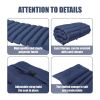 2 PCS Set Outdoor Lounge Chair Cushion Replacement Patio Seat Cushion , NAVY BLUE