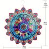 1pc 3D Hanging Wind Spinner Outdoor Decor For 3D Garden Wind Chimes Metal Yard Spinners 3D Stainless Steel Spinner Gifts Mandala 3D Spinner With 360¬∞