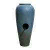 30.7' High Concrete Jar Water Fountain Outdoor Garden Fountain with Electric Pump and LED Light for Indoor Outdoor Home Decor