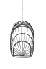 Outdoor Garden Rattan Egg Swing Chair Hanging Chair PE Hang Chair