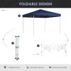 Outsunny 13' x 13' Pop Up Canopy Tent, Instant Sun Shelter, Tents for Parties, Height Adjustable, with Wheeled Carry Bag for Outdoor, Garden, Patio