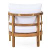 Outdoor Acacia Wood Patio Club Chair, Wood Patio Furniture,Waterproof Thick Cushion Deep Seating for Porch, Garden, Backyard, Balcony