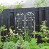 4 Pack Metal Garden Trellis 71" x 19.7" Rustproof Trellis for Climbing Plants Outdoor Flower Support Cream White