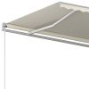 Automatic Retractable Awning with Posts 9.8'x8.2' Cream