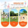 VEVOR Swing Sets for Backyard 1 Saucer 1 Belt Swing Seat A-Frame Metal Stand