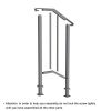 Artisasset Matte Black Outdoor 1st Tier Iron Handrail