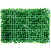 VEVOR Artificial Boxwood Panel UV 10pcs Boxwood Hedge Wall Panels Artificial Grass Backdrop Wall 24X16" 4cm Green Grass Wall Fake Hedge for Decor Priv