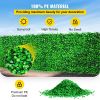 VEVOR Artificial Boxwood Panel UV 24pcs Boxwood Hedge Wall Panels Artificial Grass Backdrop Wall 10" X 10" 4 cm Green Grass Wall