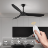 60 inch Ceiling Fan with Remote Control - Timed Lighting, Reversible Airflow and Quiet Operation for Living Room & Bedroom & Outdoor