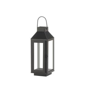 Small Square Top Black Lantern