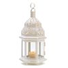 Elegant White Moroccan Lantern - Bohemian Style Decorative Lighting Fixture