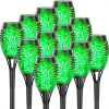 4/8/12pcs/pack Solar Outdoor Lights, 12LED Solar Torch Lights With Flickering Flame For Garden Decor