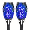 4/8/12pcs/pack Solar Outdoor Lights, 12LED Solar Torch Lights With Flickering Flame For Garden Decor