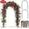 White Metal Garden Arbor Ideal for Climbing Plants, Outdoor Weddings, Garden Decoration, Bridal Party. Garden Arch Trellis for Patio/Backyard/Lawn